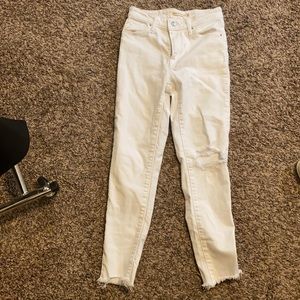 Levi high rise skinny ankle jeans